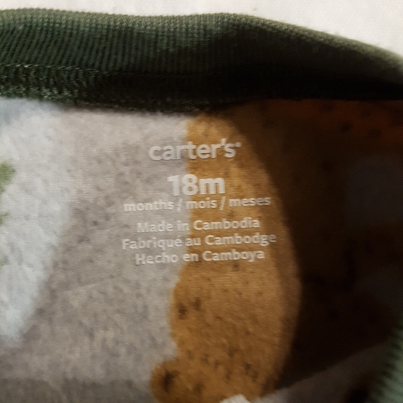 Carters 18 months fleece pajama footie - Picture 2 of 4